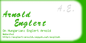 arnold englert business card